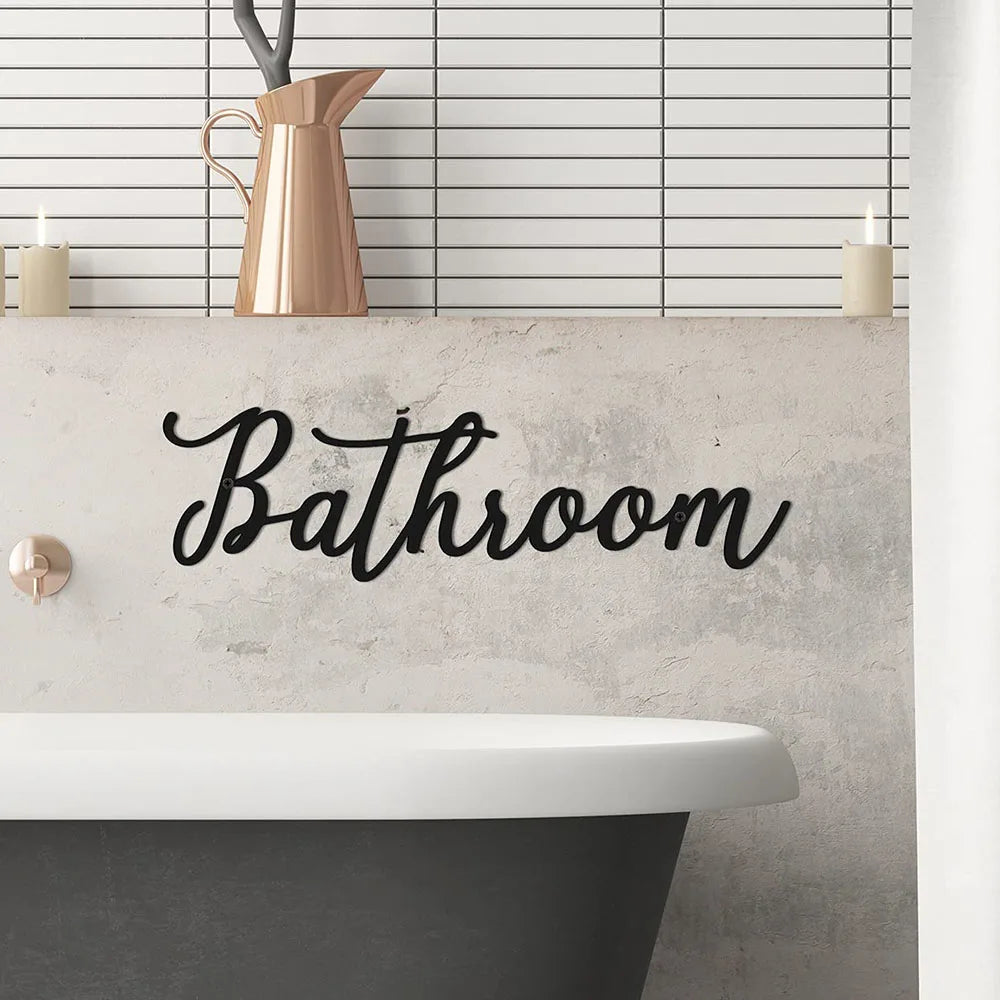Schriftzüge - "Bathroom"
