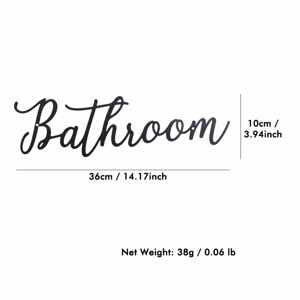 Schriftzüge - "Bathroom"