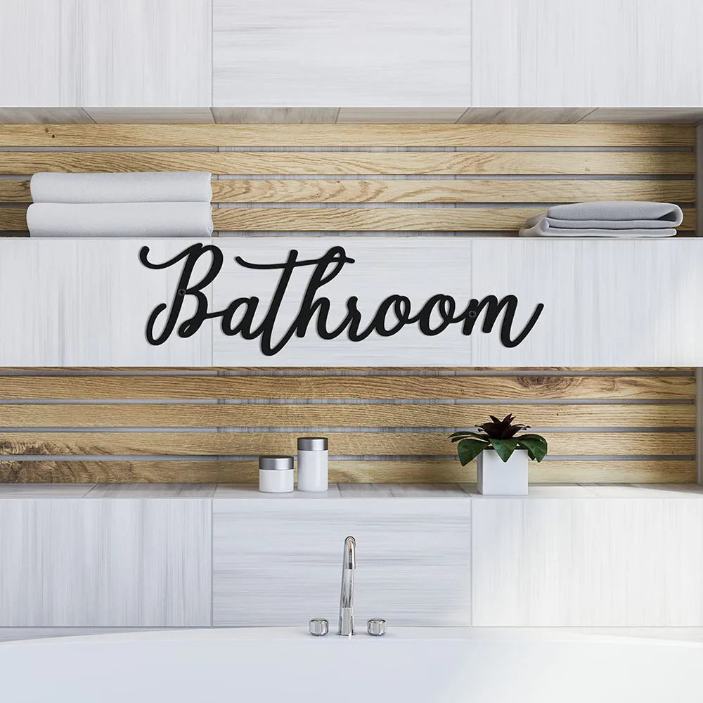 Schriftzüge - "Bathroom"