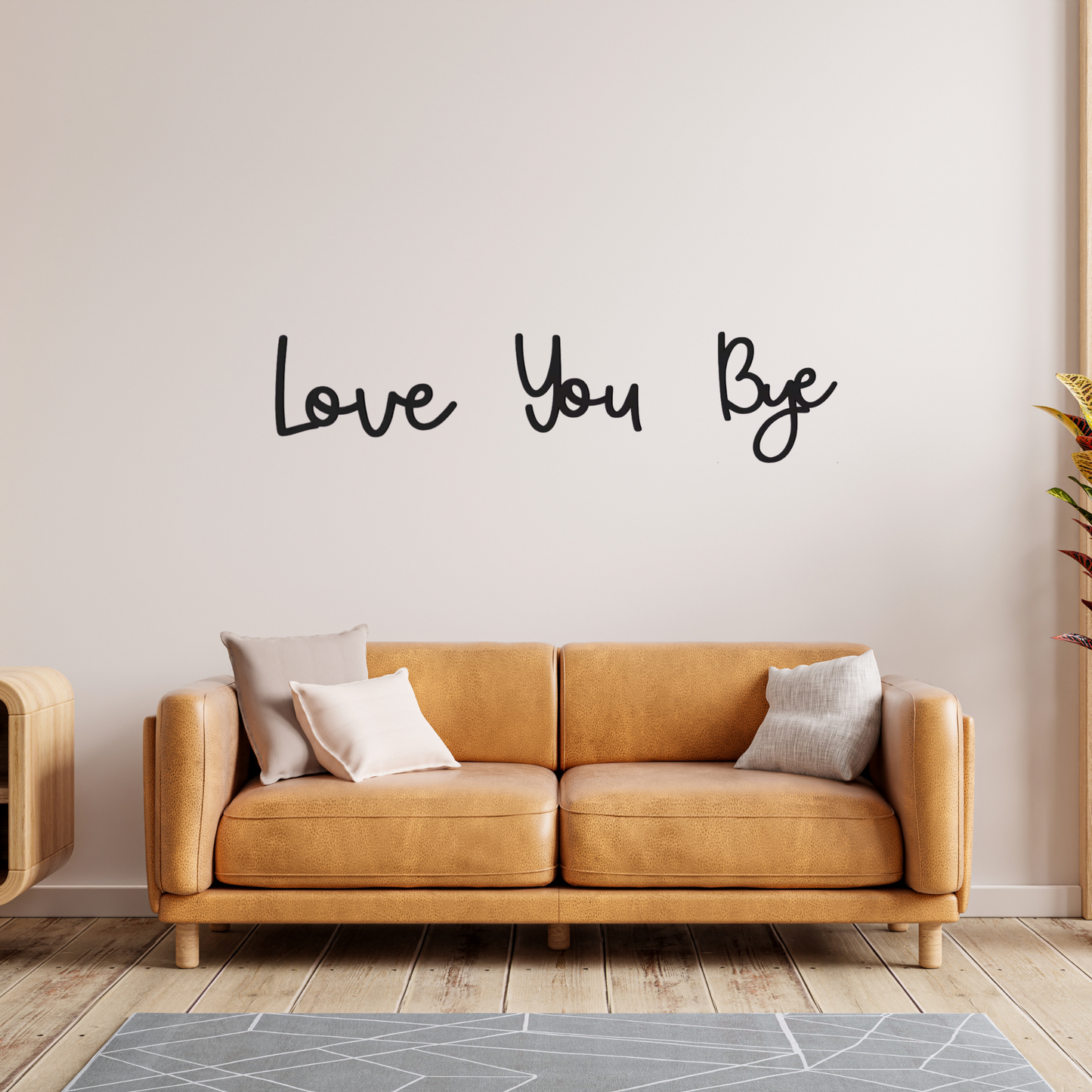Love You Bye - Schriftzug