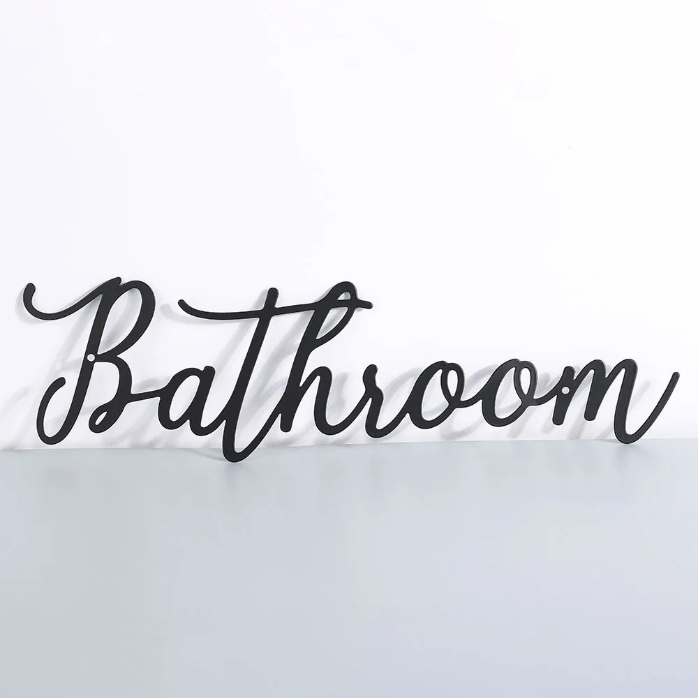 Schriftzüge - "Bathroom"