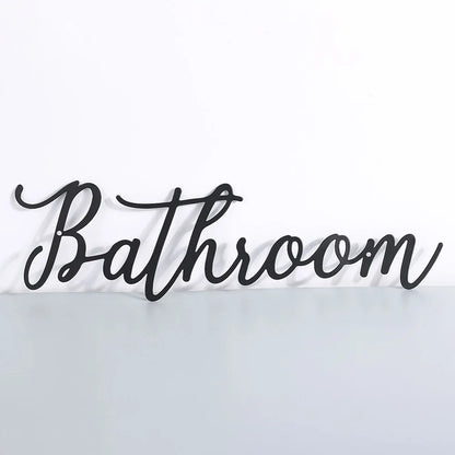 Schriftzüge - "Bathroom"
