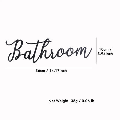 Schriftzüge - "Bathroom"