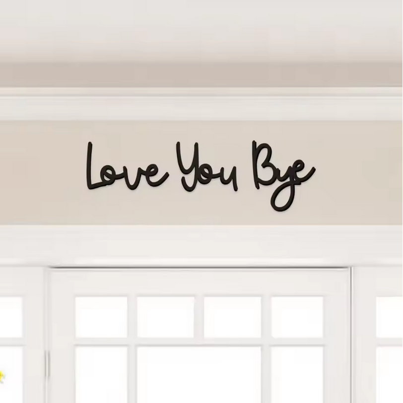 Love You Bye - Schriftzug